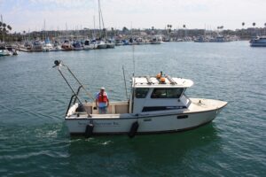 25’ Survey Vessel conducted hydrographic survey and towed CHIRP subbottom profiler