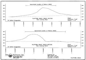 Cross-Sectional Profile under Oil Platform