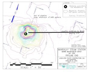 Magnetic signature of pipeline manifold (PLEM) offshore Ventura CA