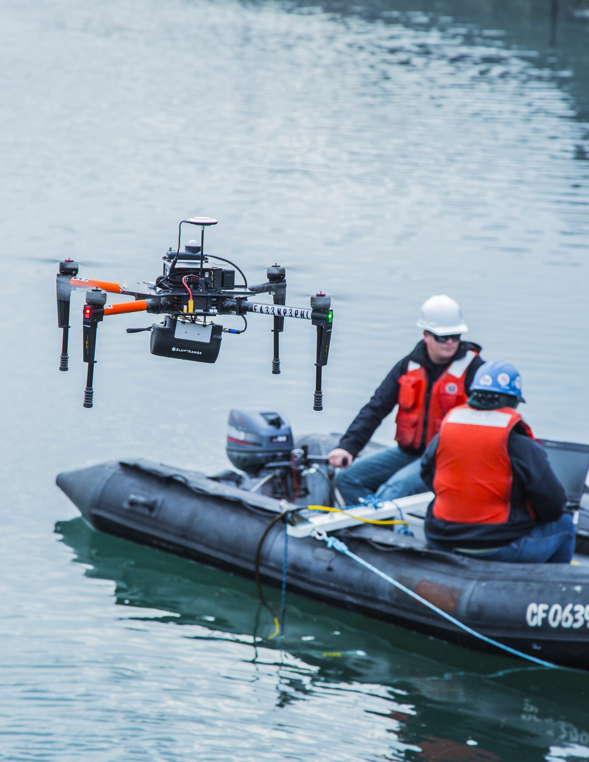 Drone with side scan sonar